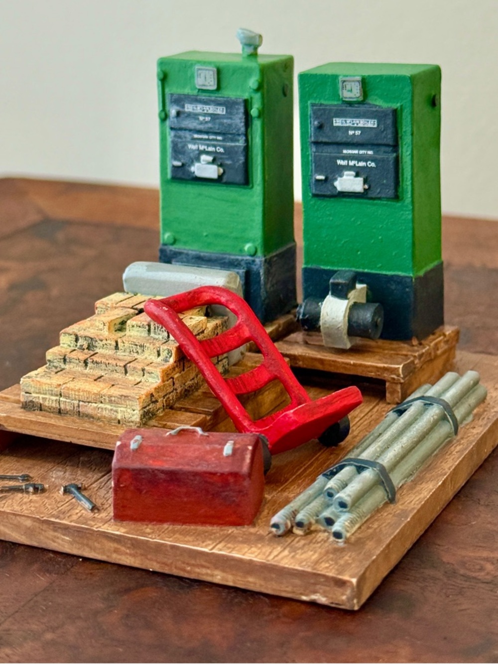 Vintage ERTL Weil-McLain Contractor Collection Die Cast Cold-Cast Boiler Load